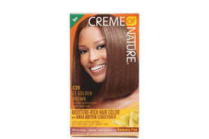 CREME OF NATURE MOISTURE RICH HAIR COLOR LT GOLDEN BROWN