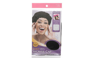 Qfitt LARGE VINYL SHOWER CAP BLACK