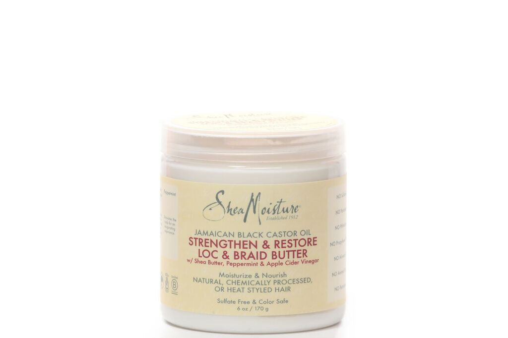 Shea Moisture JAMAICAN BLACK CASTOR OIL STRENGTHEN & RESTORE LOC & BRAID BUTTER