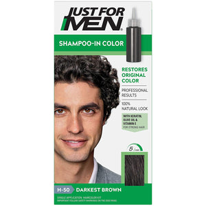 Just For Men Shampoo-In Color Darkest Brown