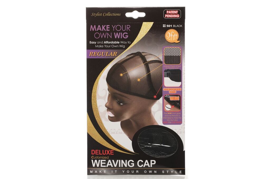 Qfitt MAKE YOUR OWN WIG REGULAR DELUXE WEAVING CAP BLACK